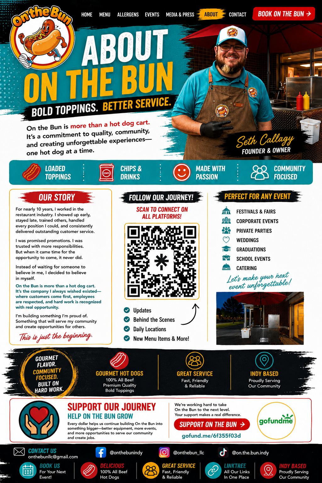 About On the Bun business story and services