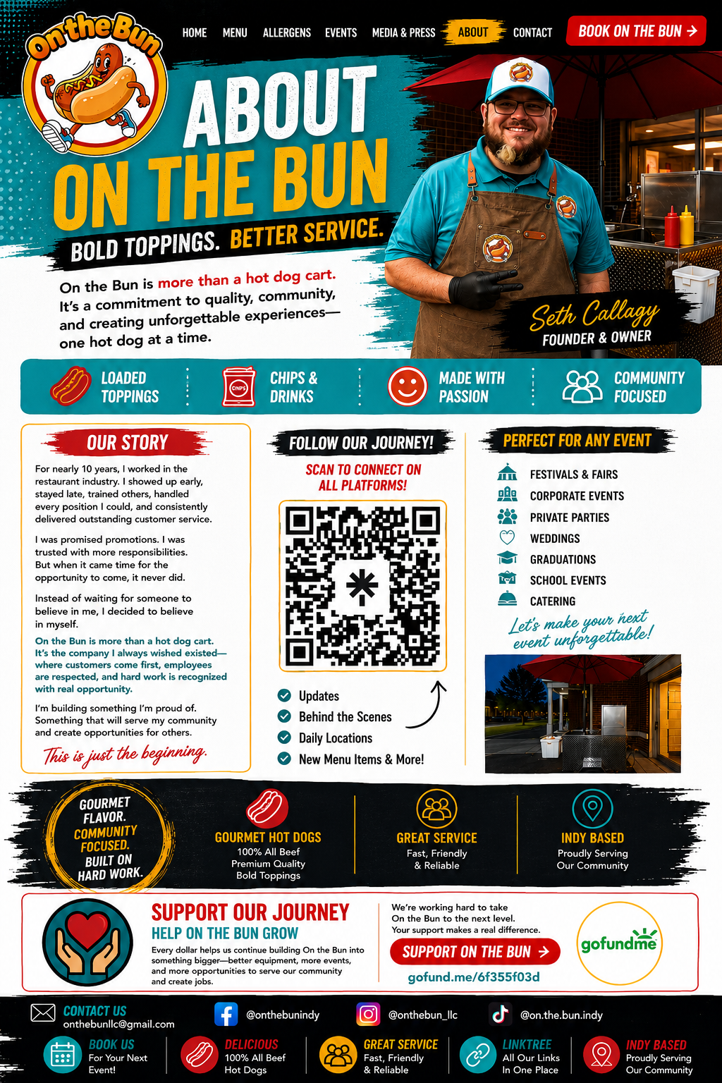 About On the Bun business story and services
